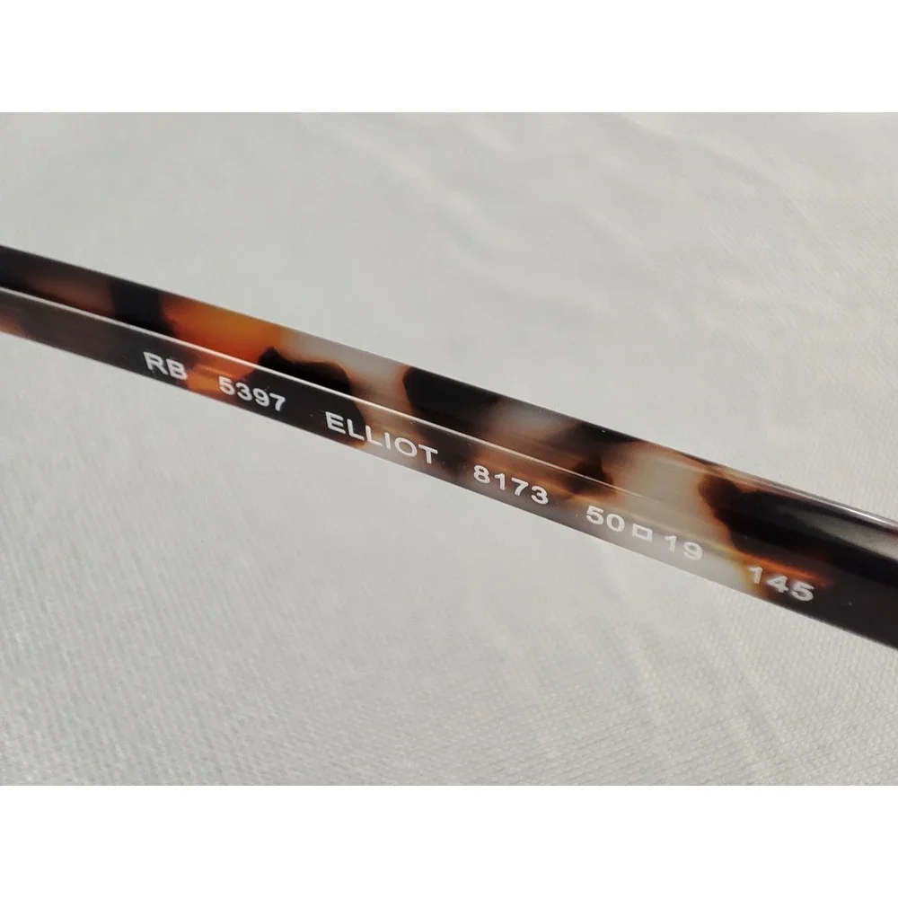 Ray-Ban RB 5397 ELLIOT 8173 Eyeglass‎ Frames Striped Havana 50-19-145 Mint